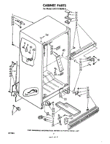 03 - Cabinet parts for Whirlpool Refrigerator EHT171TKWR0 from AppliancePartsPros.com