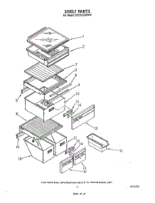 04 - Shelf parts for Whirlpool Refrigerator ED27DQXWW01 from AppliancePartsPros.com