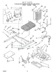 09 - Unit parts for Whirlpool Refrigerator ED27DSXDB06 from AppliancePartsPros.com