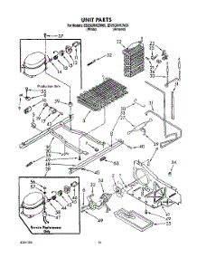 10 - Unit parts for Whirlpool Refrigerator ED25GWXZW00 from AppliancePartsPros.com