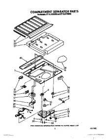 04 - Compartment Separator parts for Whirlpool Refrigerator ET12LKXXW00 from AppliancePartsPros.com