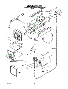 13 - Icemaker, Lit / Optional parts for Whirlpool Refrigerator ED25GWXZW00 from AppliancePartsPros.com