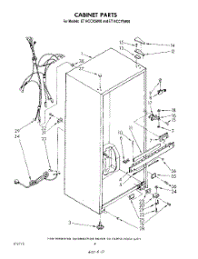 03 - Cabinet parts for Whirlpool Refrigerator ET14CCXSW00 from AppliancePartsPros.com