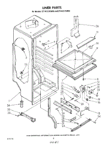 04 - Liner , Lit / Optional parts for Whirlpool Refrigerator ET14CCXSW00 from AppliancePartsPros.com