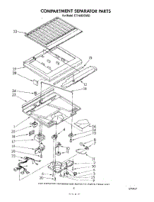 04 - Compartment Separator parts for Whirlpool Refrigerator ET14AKXSW03 from AppliancePartsPros.com