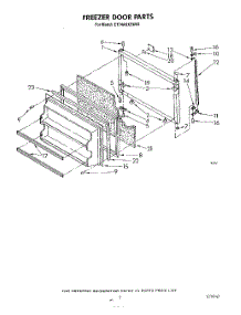 06 - Freezer Door parts for Whirlpool Refrigerator ET14AKXSW03 from AppliancePartsPros.com