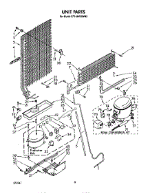 07 - Unit parts for Whirlpool Refrigerator ET14AKXSW03 from AppliancePartsPros.com