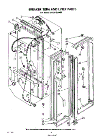 03 - Breaker Trim And Liner parts for Whirlpool Refrigerator EHD261SSWR1 from AppliancePartsPros.com