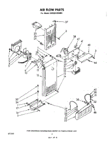 04 - Air Flow parts for Whirlpool Refrigerator EHD261SSWR1 from AppliancePartsPros.com