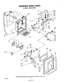05 - Dispenser Front parts for Whirlpool Refrigerator EHD261SSWR1 from AppliancePartsPros.com