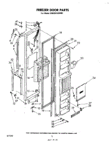 08 - Freezer parts for Whirlpool Refrigerator EHD261SSWR1 from AppliancePartsPros.com
