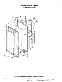 09 - Serva-Door parts for Whirlpool Refrigerator EHD261SSWR1 from AppliancePartsPros.com