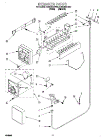 12 - Icemaker, Lit / Optional parts for Whirlpool Refrigerator ED22ZRXDW00 from AppliancePartsPros.com