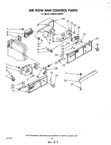 14 - Air Flow And Control parts for Whirlpool Refrigerator EHD261SSWR1 from AppliancePartsPros.com
