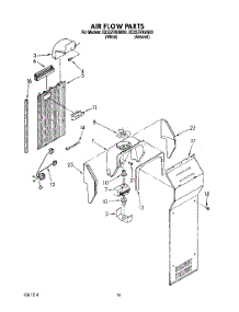11 - Air Flow parts for Whirlpool Refrigerator ED22ZRXAN00 from AppliancePartsPros.com