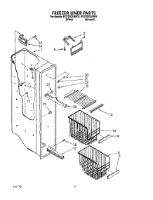 05 - Freezer Liner parts for Whirlpool Refrigerator ED22DQXAN00 from AppliancePartsPros.com