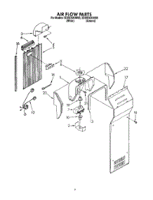 06 - Air Flow parts for Whirlpool Refrigerator ED22DQXAN00 from AppliancePartsPros.com