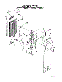 05 - Air Flow parts for Whirlpool Refrigerator ED22DQXAB11 from AppliancePartsPros.com
