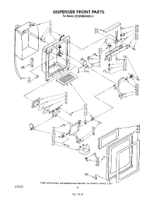05 - Dispenser Front parts for Whirlpool Refrigerator ED26MMXRWR4 from AppliancePartsPros.com
