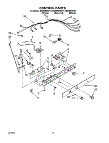 12 - Control, Lit / Optional parts for Whirlpool Refrigerator ED22DQXAB11 from AppliancePartsPros.com