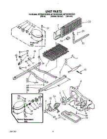 07 - Unit parts for Whirlpool Refrigerator 8ET20ZKXZW00 from AppliancePartsPros.com