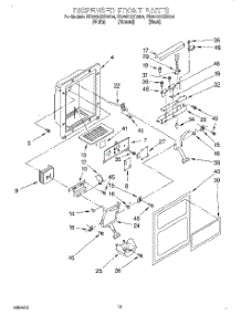 08 - Dispenser Front parts for Whirlpool Refrigerator ED25DQXDW04 from AppliancePartsPros.com