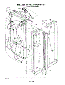 03 - Breaker And Partition parts for Whirlpool Refrigerator ED26SSXLWR0 from AppliancePartsPros.com