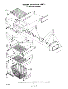 10 - Freezer Interior parts for Whirlpool Refrigerator ED26SSXLWR0 from AppliancePartsPros.com