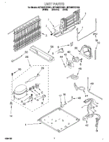 04 - Unit parts for Whirlpool Refrigerator 8ET20NKXDW01 from AppliancePartsPros.com