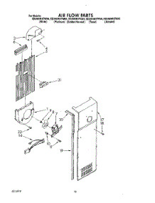 11 - Air Flow parts for Whirlpool Refrigerator ED25DWXTM05 from AppliancePartsPros.com