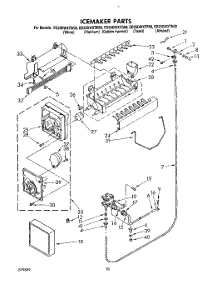 13 - Icemaker, Lit / Optional parts for Whirlpool Refrigerator ED25DWXTG00 from AppliancePartsPros.com