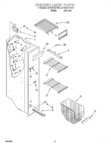 04 - Freezer Liner parts for Whirlpool Refrigerator ED25RQXFW01 from AppliancePartsPros.com