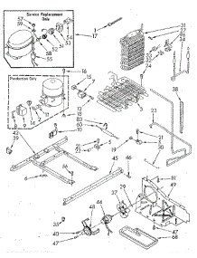 Unit parts for Whirlpool Refrigerator ED20AKXSF02 from AppliancePartsPros.com