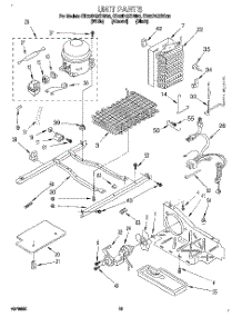 10 - Unit parts for Whirlpool Refrigerator ED22DQXDB00 from AppliancePartsPros.com