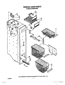 05 - Freezer Liner parts for Whirlpool Refrigerator ED25DQXVM02 from AppliancePartsPros.com