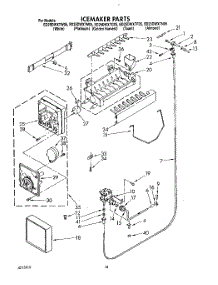 13 - Icemaker, Lit / Optional parts for Whirlpool Refrigerator ED25DWXTG05 from AppliancePartsPros.com