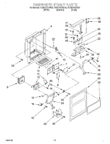 08 - Dispenser Front parts for Whirlpool Refrigerator ED25DQXDW06 from AppliancePartsPros.com