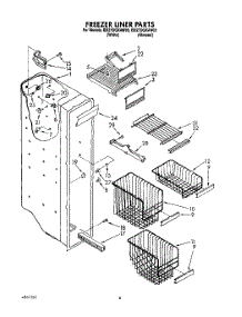 05 - Freezer Liner parts for Whirlpool Refrigerator ED27DQXAW03 from AppliancePartsPros.com