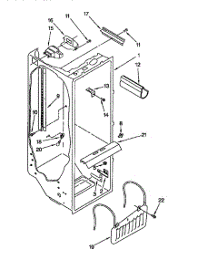 Refrigerator Liner parts for Whirlpool Refrigerator ED22DQXDB01 from AppliancePartsPros.com