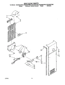 11 - Air Flow parts for Whirlpool Refrigerator ED25DWXTG02 from AppliancePartsPros.com