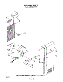 11 - Air Flow parts for Whirlpool Refrigerator ED25DQXVG00 from AppliancePartsPros.com