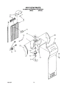 10 - Air Flow parts for Whirlpool Refrigerator ED27DQXAW02 from AppliancePartsPros.com