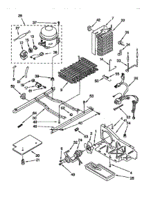Unit parts for Whirlpool Refrigerator ED22DQXDB01 from AppliancePartsPros.com
