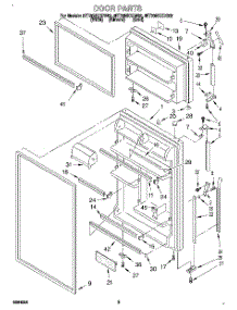 02 - Door parts for Whirlpool Refrigerator 8ET20NKXDW02 from AppliancePartsPros.com