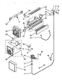 Icemaker parts for Whirlpool Refrigerator ED22DQXDB01 from AppliancePartsPros.com