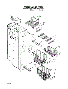 04 - Freezer Liner parts for Whirlpool Refrigerator ED27DQXAN02 from AppliancePartsPros.com