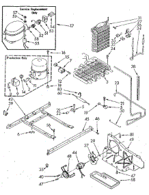 Unit parts for Whirlpool Refrigerator ED20AKXSG01 from AppliancePartsPros.com