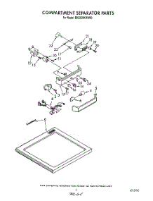 04 - Compartment Separator parts for Whirlpool Refrigerator EB22DMXWW00 from AppliancePartsPros.com