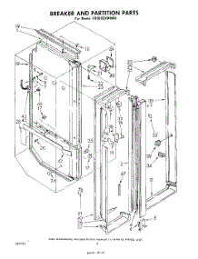03 - Breaker And Partition parts for Whirlpool Refrigerator ED26SSXMWR1 from AppliancePartsPros.com