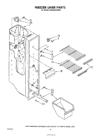 04 - Freezer Liner parts for Whirlpool Refrigerator ED20AKXSW00 from AppliancePartsPros.com
